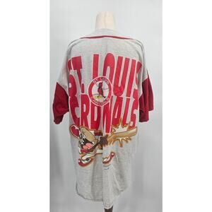 Vintage 90's Sun Men's XL Looney Tunes Tasmanian Devil St. Louis Cardinals Shirt